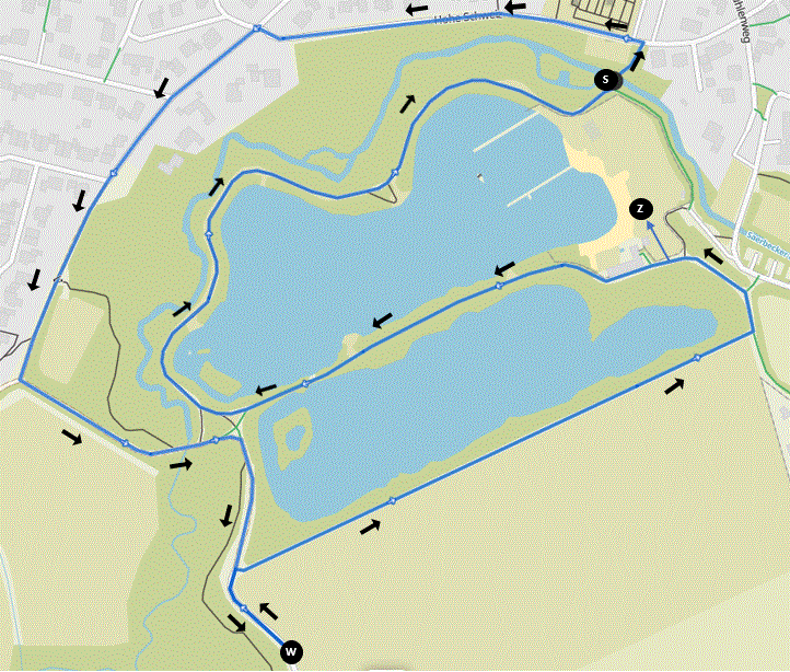 neu laufstrecke saerbecker triathlon